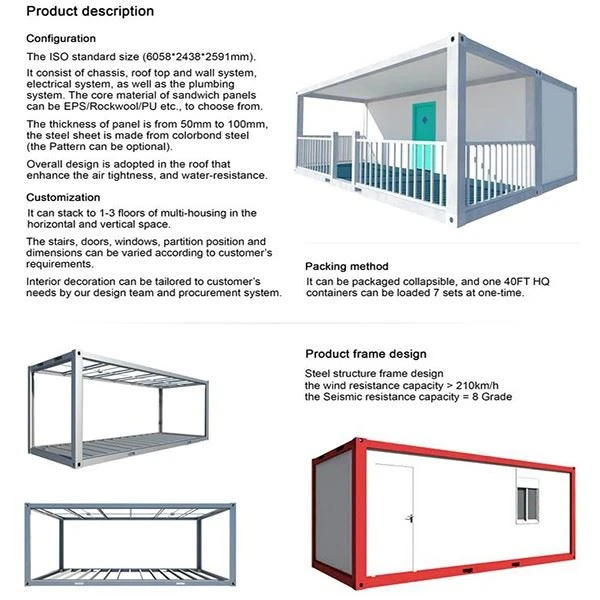 Luxury Design Detachable Container House
