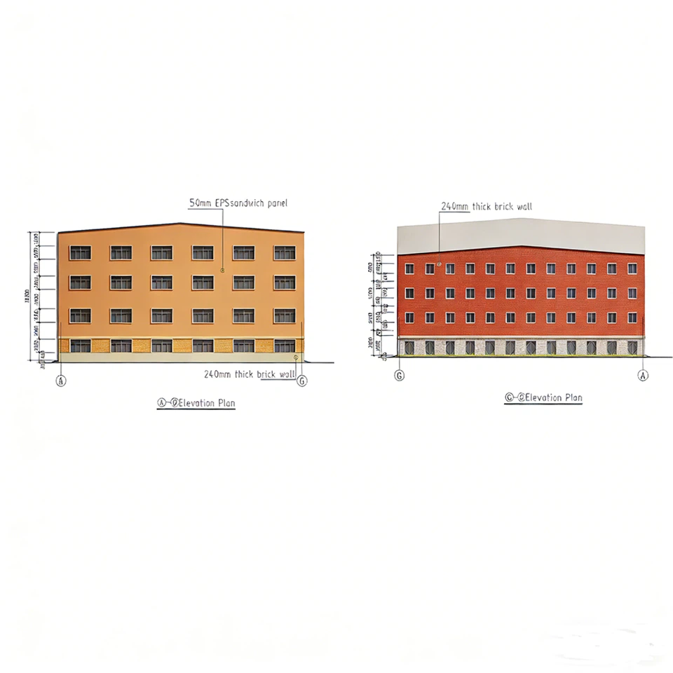 Steel Structure Warehouse & Commercial Complex Design For Manila, Philippines factory